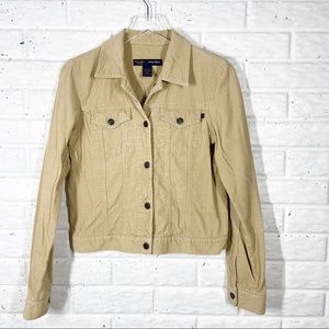 ABERCROMBIE & FITCH Tan Corduroy trucker jacket